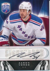 2009-10 Upper Deck Be A Player #S-AV Aaron Voros Signatures